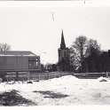 8-265 View of St Wolstans and Library Bull Head Street Wigston Magna from vacant C00o shop site