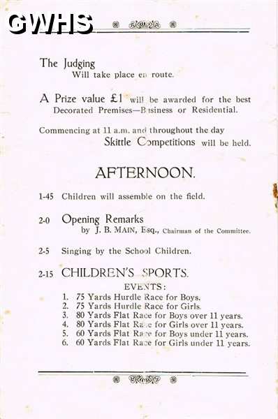 22-298 Silver Jubilee King George V - Wigston Events Programme 1935 Pt 3