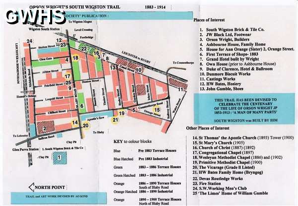 26-263 Wigston Civic Society - Orson Wright's South Wigston Trail side 2