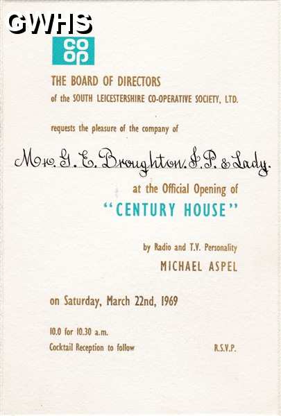 30-469 Co-op Invitation to Centure House Opening