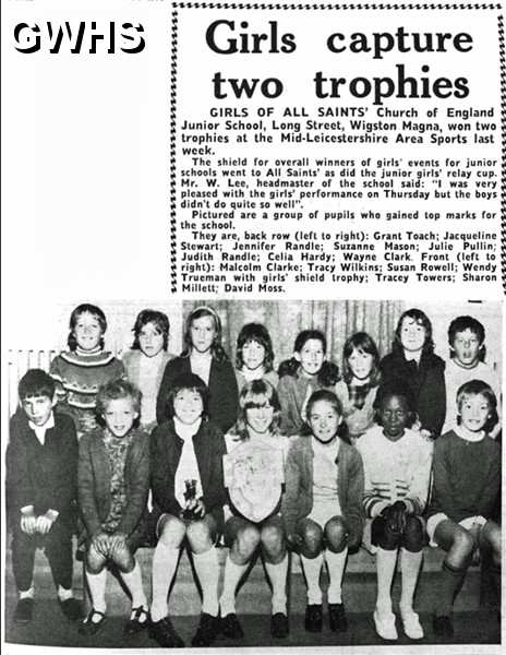 31-301 All Saints Girls capture the trophy June 18th 1971