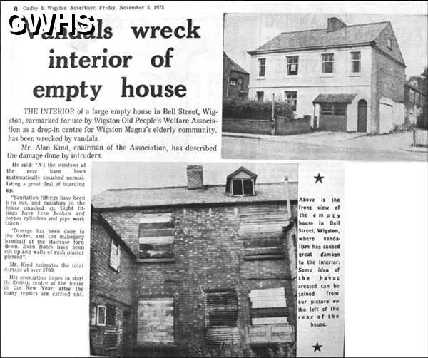 32-292 Vandals in Wigston Oadby & Wigston Advertiser 1971