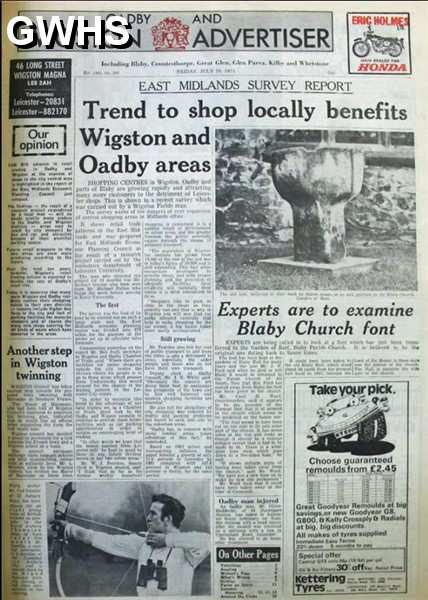 32-373 Trend to shop locally article in Oadby & Wigston Advertiser