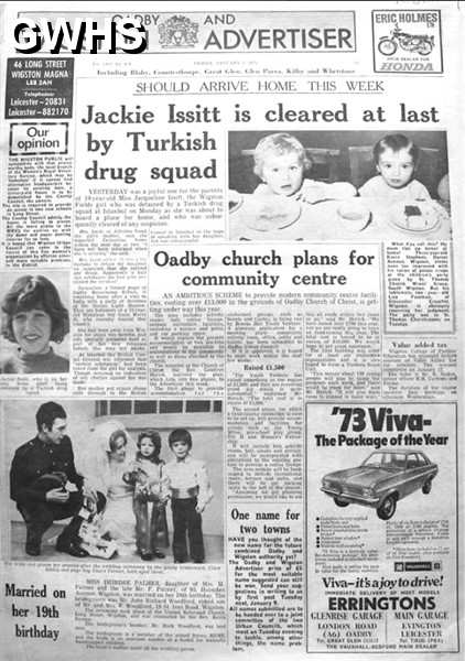 33-240 Oadby & Wigston Advertiser 5th Jan 1973