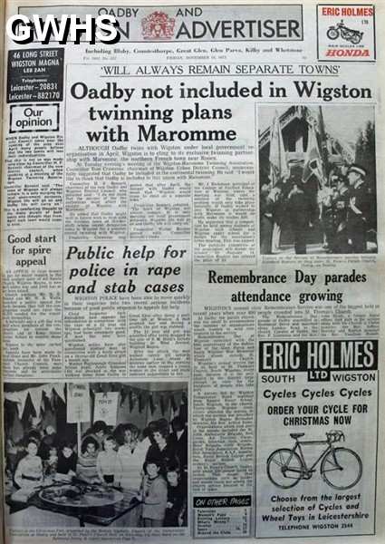 33-251 Oadby & Wigston Advertiser, November 16th 1973