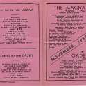 25-019 The Magna Cinema Programme November 1939 