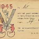 33-157 1945 Christmas Card 7th Armoured Division Signals