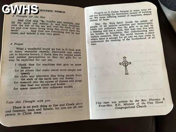 39-395 Congregational Diary 1966 Wigston Magna