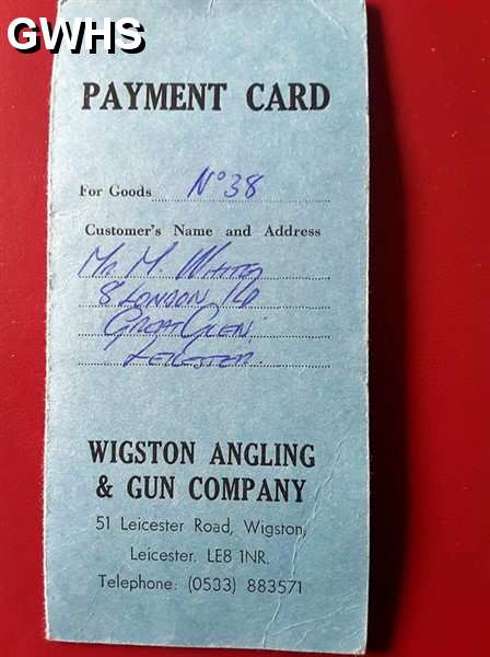 39-647 Wigston Angling and Gun Company 51 Leicester Road Wigston