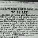 33-728 Sale by Mr Pochin of his Grocers and Candle House in Wigston Magna 1837
