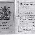 34-377 Oliver Dann's National Registration Card