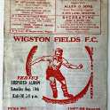 39-286 Wigston Fields Football Club fixture programme Aug 19th 1967