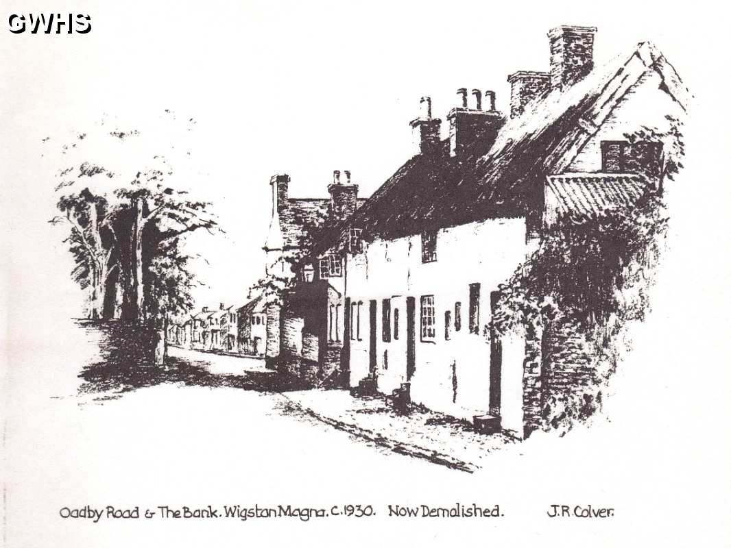 15-137 Oadby Road & The Bank Wigston Magna c.1930 - J R Colver