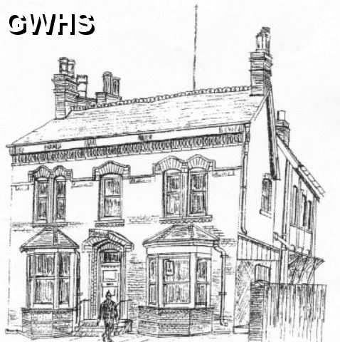 30-981 The old Police Station Station Road Wigston Magna Drawing by Michael Clarke