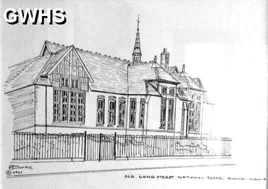31-173 Drawing of the Old Long Street National School Wigston Magna
