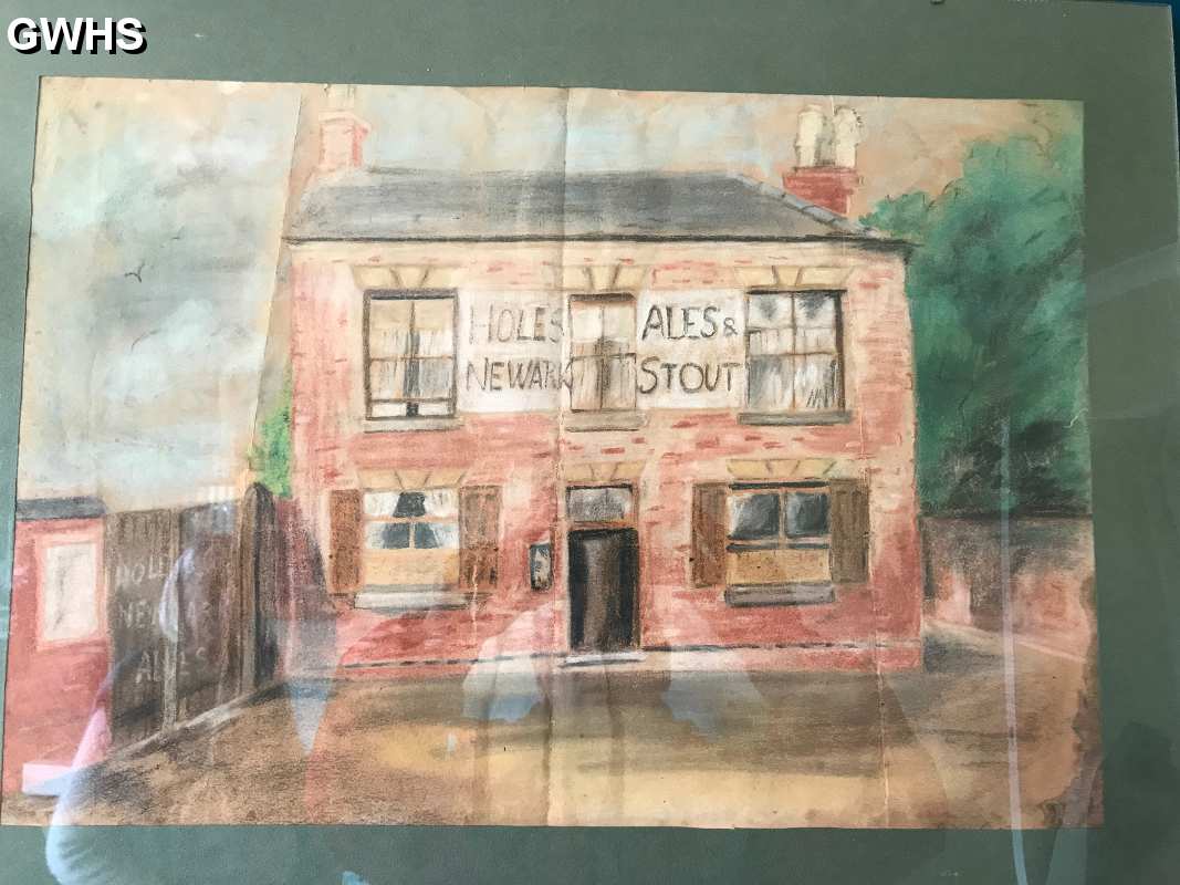 34-486 Painting of The Royal Oak Inn Leicester Road c 1910