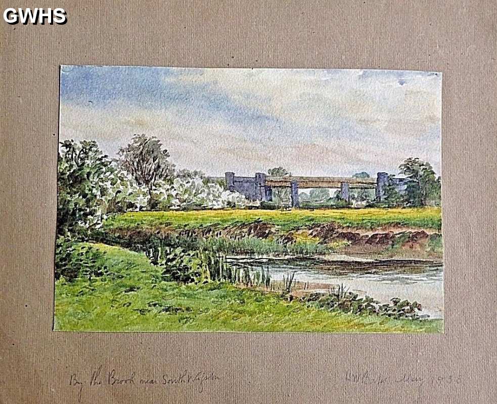 34-759 By the Brook near South Wigston by H. W. Bates, 1933