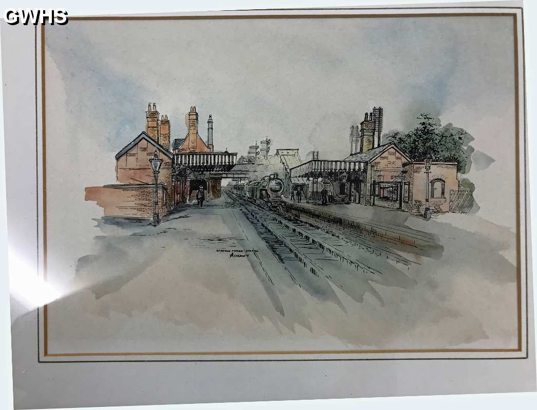 34-783 Wigston Magna Station painting by Judy Ashcroft