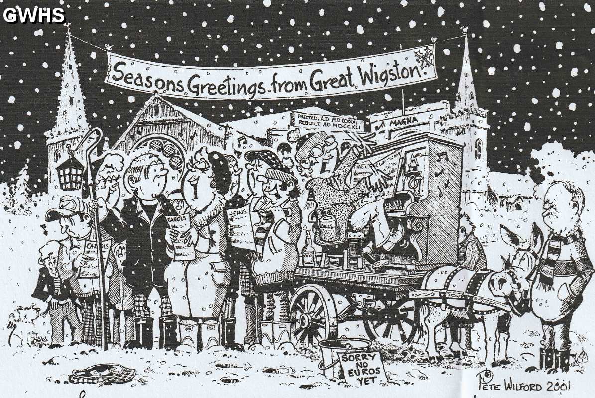 39-328 Christmas scene in Wigston 2001 by Peter Wilford