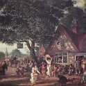 33-463 Village Feast - painting of old Wigston Magna