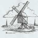 39-327 Drawing of the old windmill at the top of Gilliver Hill Weford Road Wigston Magna