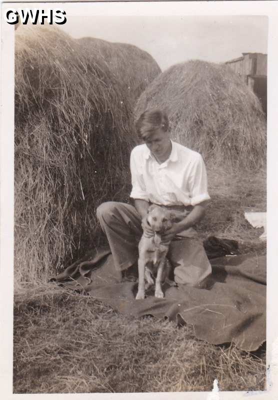 6-5 Duncan Lucas with Rufus the dog Wigston Magna 1950's