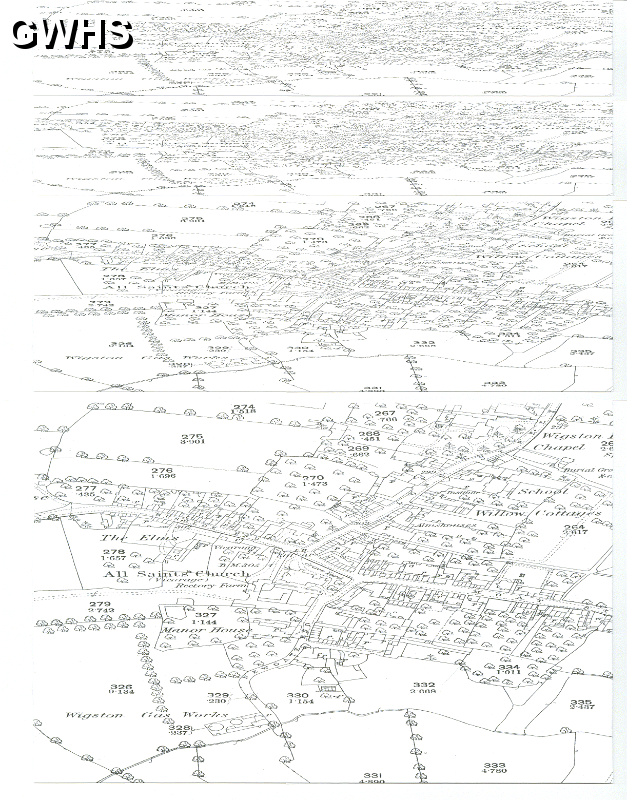 14-178 Earliest OS Map centred on All Saints Chruch