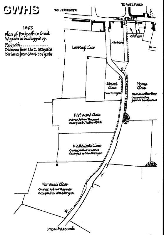 14-290 Closes in Aylestone Lane Wigston 1867