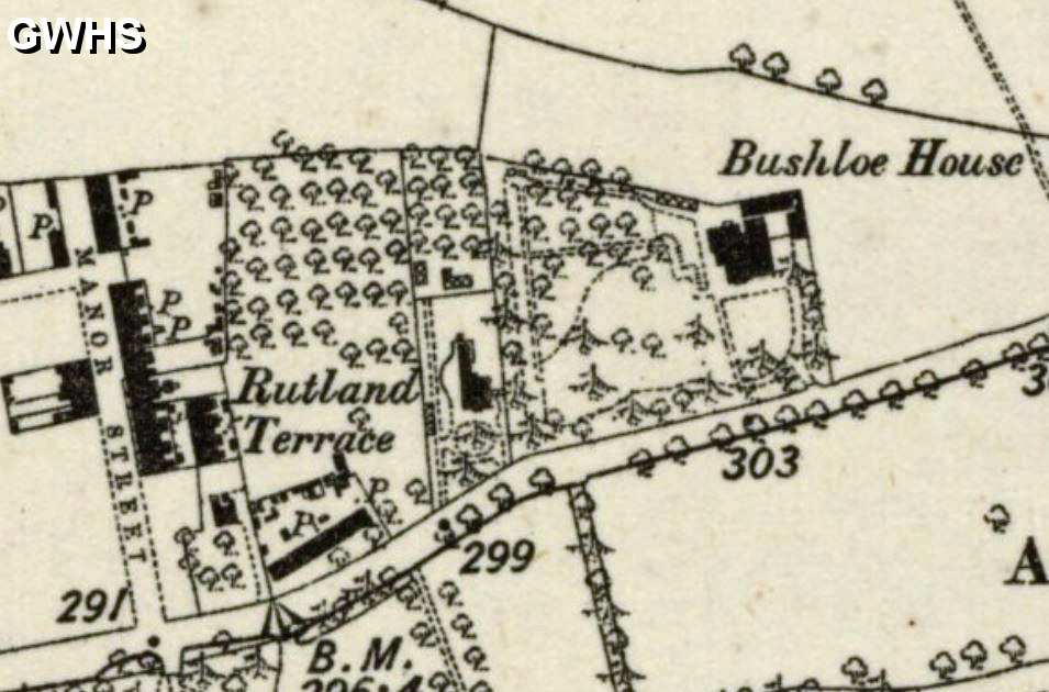 34-349 Manor Street Wigston Magna 1842 OS map