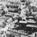 23-026 1930's Aerial view of All Saints' Church Wigston Magna