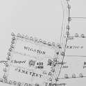 29-077a 1886 OS Map of Wigston Cemetery Welford Road