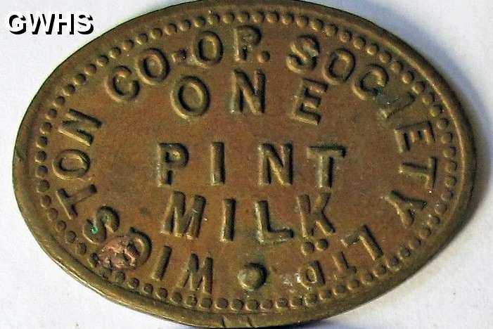 31-382 Wigston Co-operative dairy token