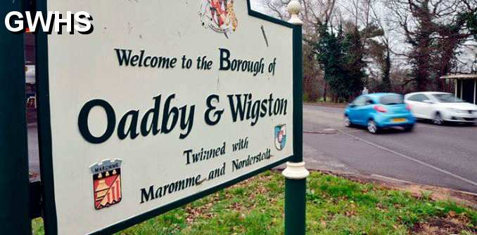 39-041 Oadby & Wigston town sign