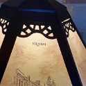 39-661 Table lamp with wigston magna scened etched to glass number 7