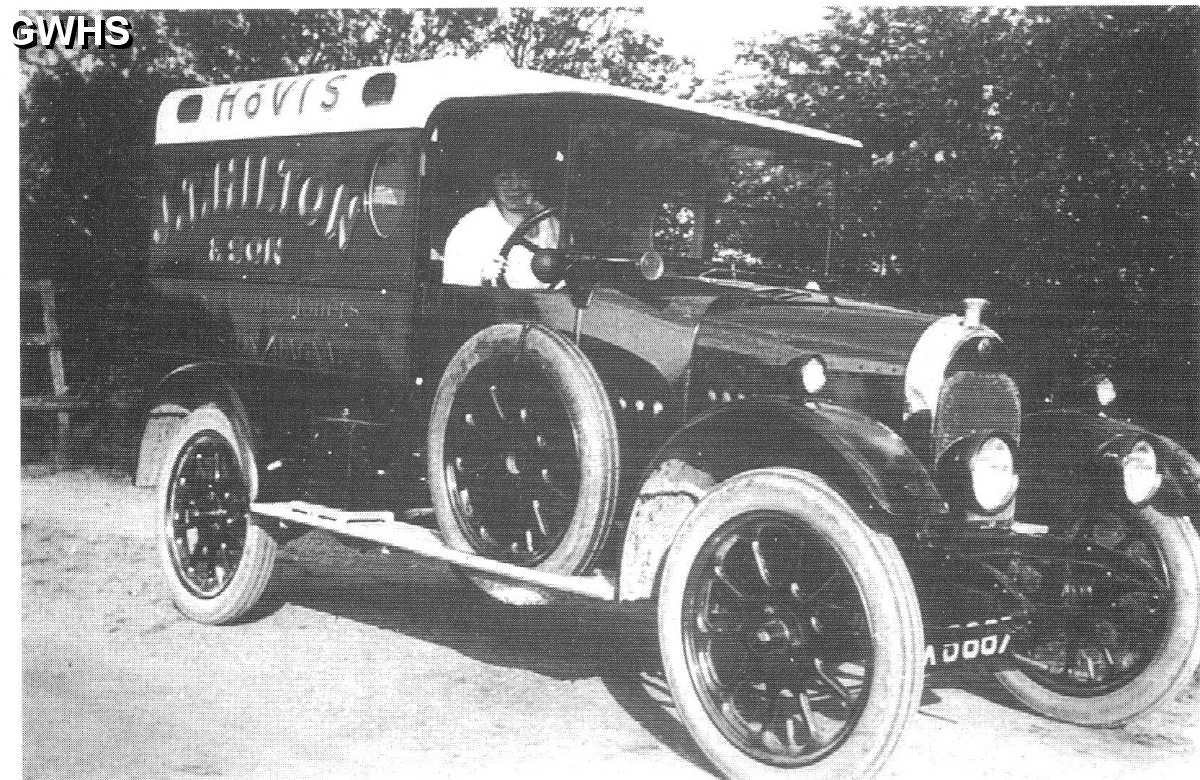 22-216 Phyllis shows off the Hilton Bakers new Morris van circa 1925