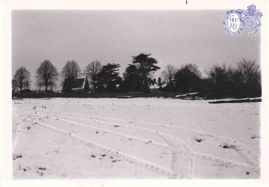 10-32 Winter scene, Welford Road Wigston Cemetery at Rear