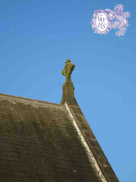 15-053 Cross on roof of Chapel at Wigston Cemetery Welford Road Oct 2010.