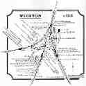 28-010 Midland Railway Distance Diagram - Wigston - c.1916  (JDS Collection)